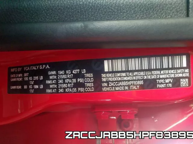 ZACCJABB5HPF83895 фото 2