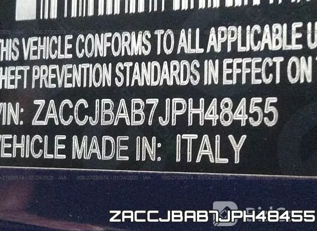ZACCJBAB7JPH48455 фото 10