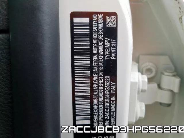 ZACCJBCB3HPG56220 фото 2