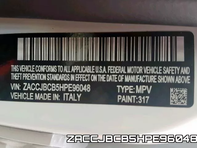 ZACCJBCB5HPE96048 фото 2