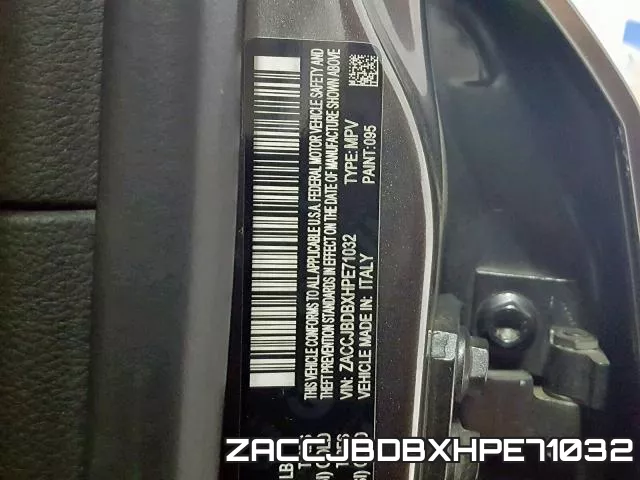 ZACCJBDBXHPE71032 фото 2