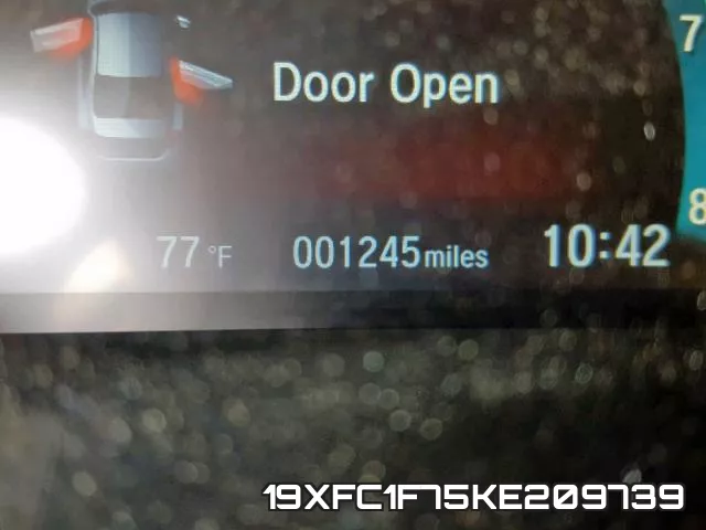 19XFC1F75KE209739 фото 9