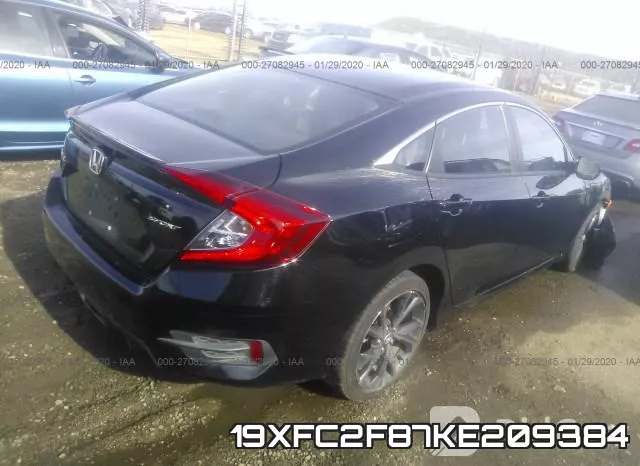 19XFC2F87KE209384 фото 5
