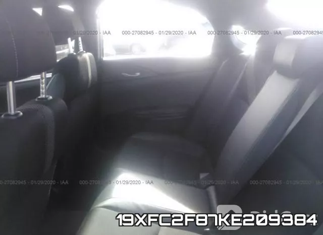 19XFC2F87KE209384 фото 9