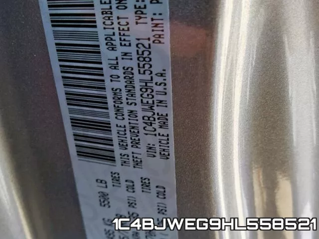 1C4BJWEG9HL558521 фото 2