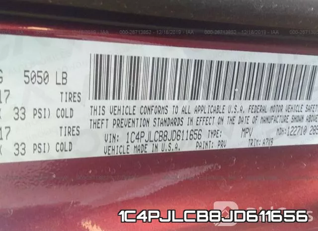 1C4PJLCB8JD611656 фото 10