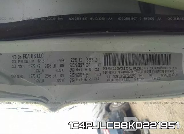 1C4PJLCB8KD221951 фото 10