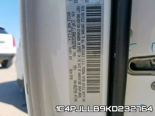 1C4PJLLB9KD232764 фото 2