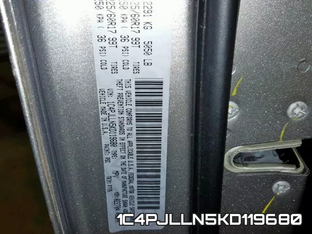 1C4PJLLN5KD119680 фото 2