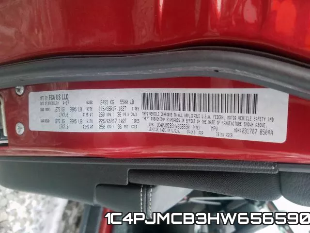 1C4PJMCB3HW656590 фото 2