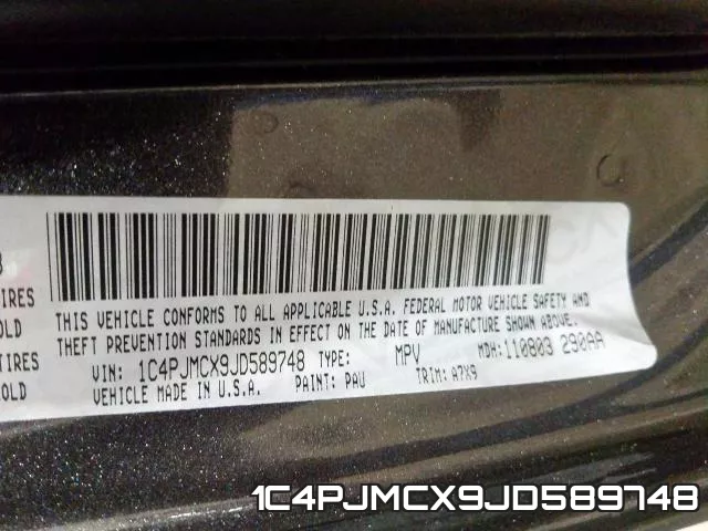 1C4PJMCX9JD589748 фото 2