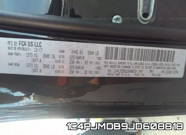 1C4PJMDB9JD608818 фото 10