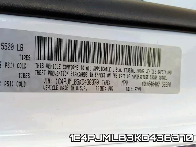 1C4PJMLB3KD436370 фото 2