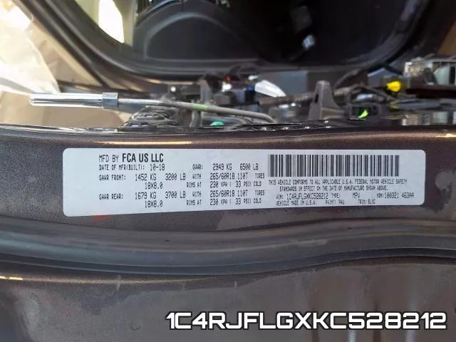 1C4RJFLGXKC528212 фото 2