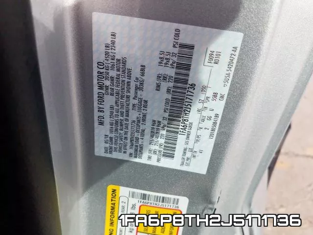 1FA6P8TH2J5171736 фото 2