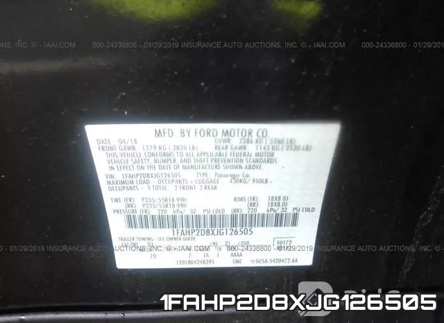 1FAHP2D8XJG126505 фото 10