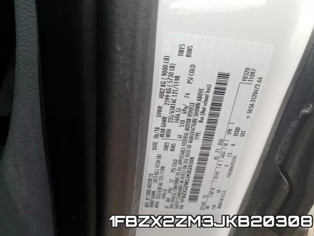 1FBZX2ZM3JKB20308 фото 2