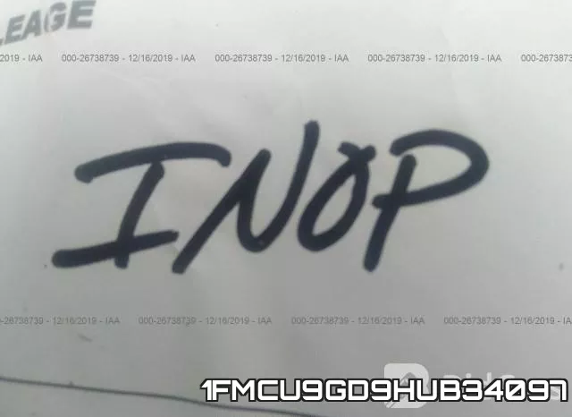 1FMCU9GD9HUB34097 фото 8