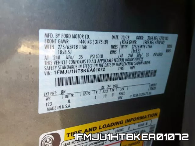 1FMJU1HT8KEA01072 фото 2