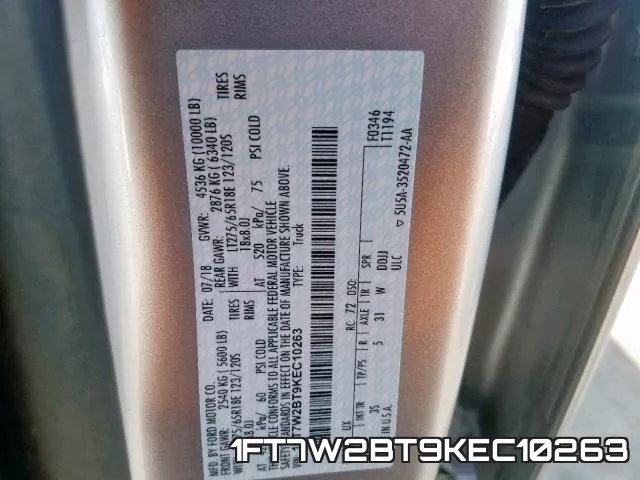 1FT7W2BT9KEC10263 фото 2