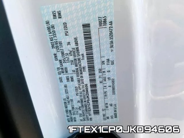 1FTEX1CP0JKD94606 фото 2