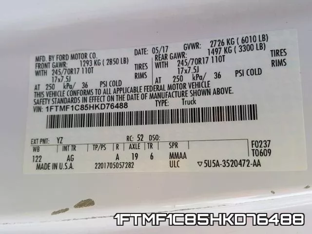 1FTMF1C85HKD76488 фото 2