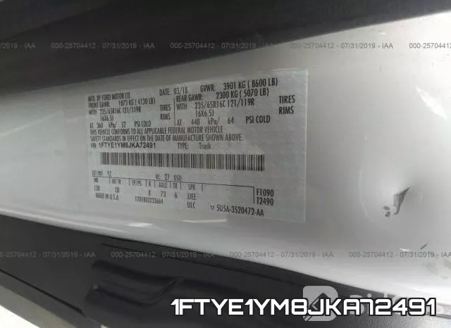 1FTYE1YM8JKA72491 фото 10