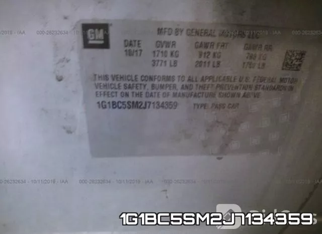 1G1BC5SM2J7134359 фото 10