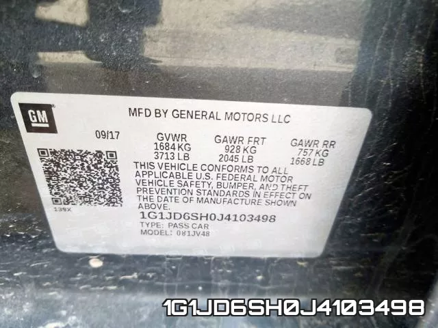 1G1JD6SH0J4103498 фото 2