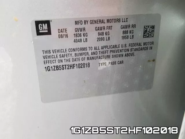 1G1ZB5ST2HF102018 фото 2