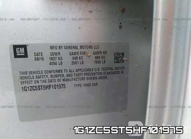1G1ZC5ST5HF101975 фото 10