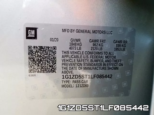 1G1ZD5ST1LF085442 фото 2