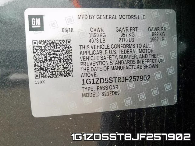 1G1ZD5ST8JF257902 фото 2