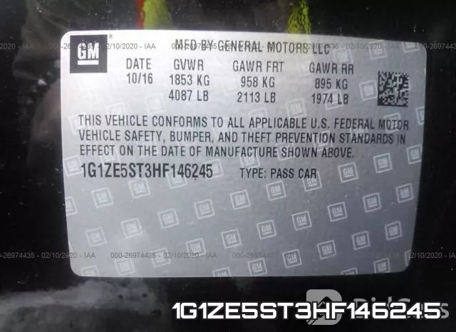 1G1ZE5ST3HF146245 фото 10