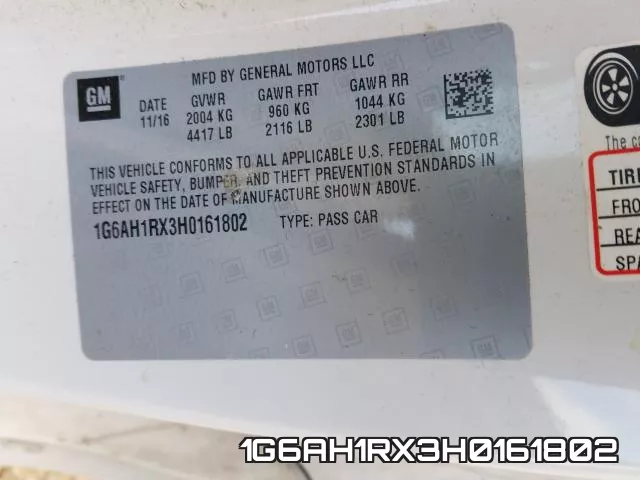 1G6AH1RX3H0161802 фото 2