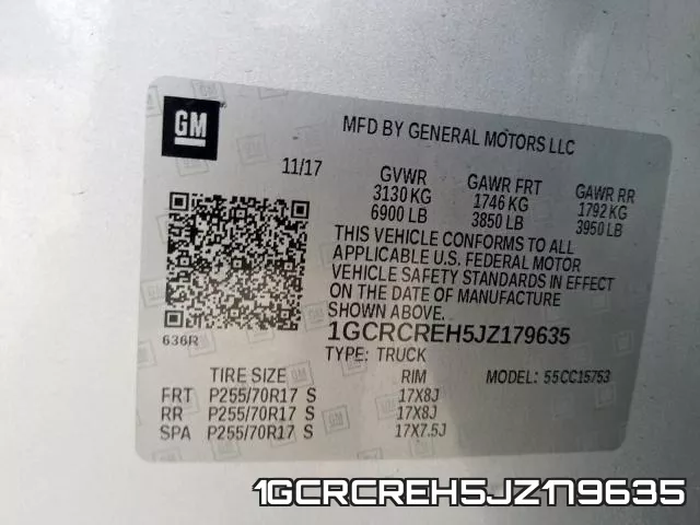 1GCRCREH5JZ179635 фото 2