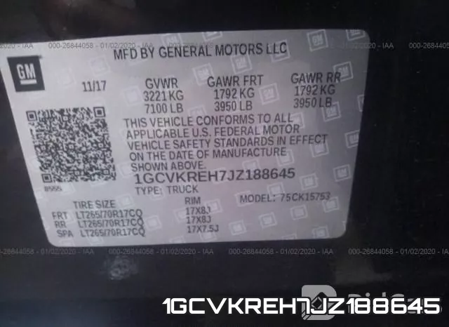 1GCVKREH7JZ188645 фото 10