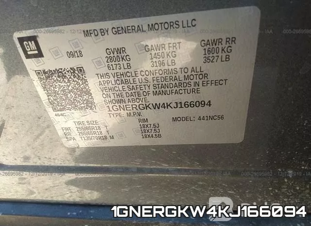 1GNERGKW4KJ166094 фото 10