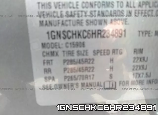 1GNSCHKC6HR234891 фото 10