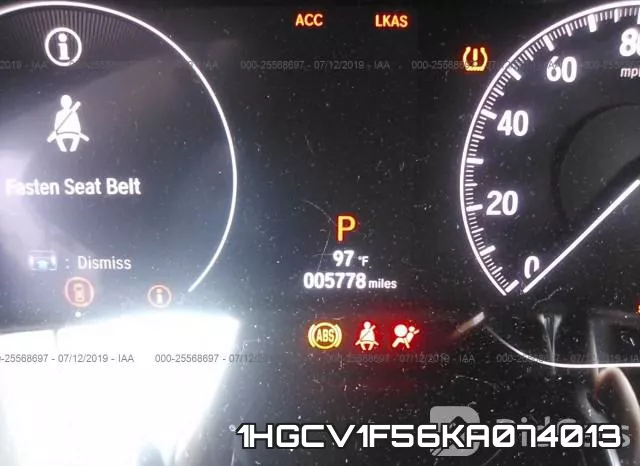 1HGCV1F56KA074013 фото 8