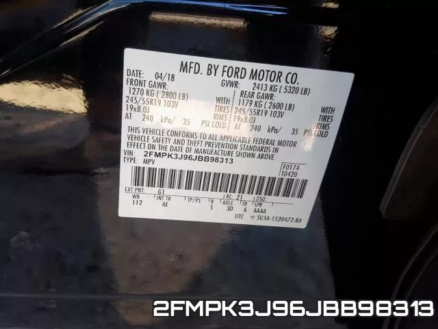 2FMPK3J96JBB98313 фото 2