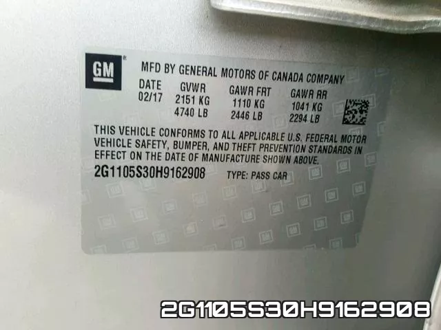 2G1105S30H9162908 фото 2