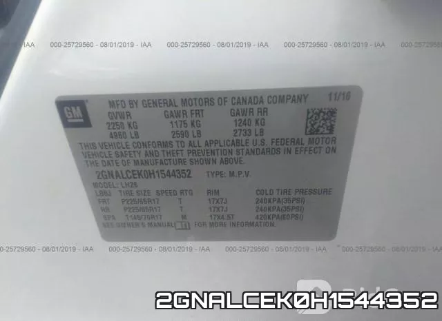 2GNALCEK0H1544352 фото 10