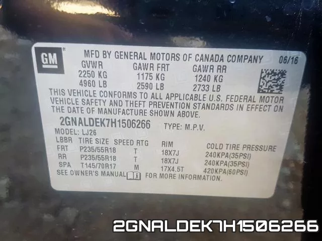 2GNALDEK7H1506266 фото 2