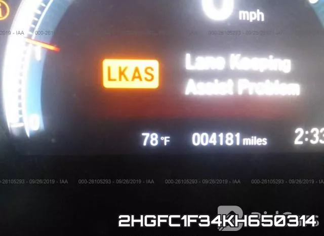 2HGFC1F34KH650314 фото 8