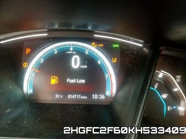 2HGFC2F60KH533409 фото 9