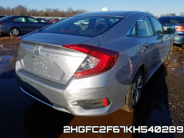 2HGFC2F67KH540289 фото 5
