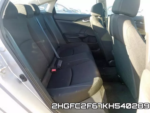 2HGFC2F67KH540289 фото 7