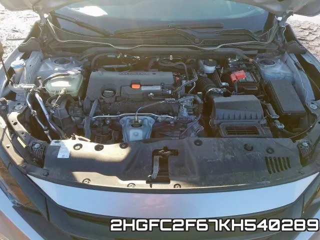 2HGFC2F67KH540289 фото 8