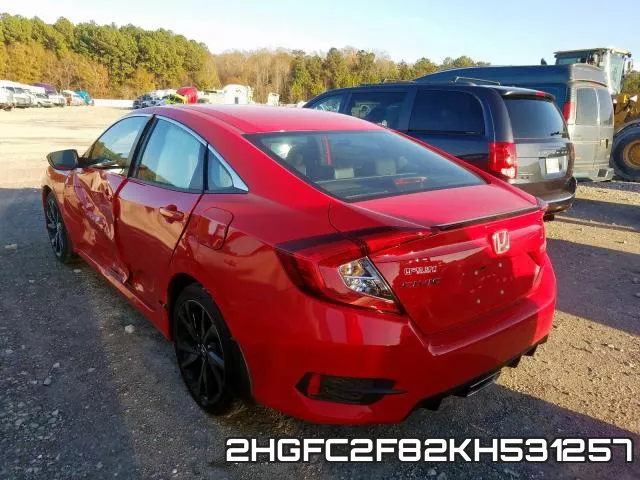 2HGFC2F82KH531257 фото 4
